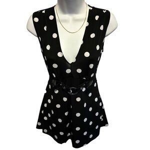 💙Can’t Miss Polka Dot Sleeveless Blouse